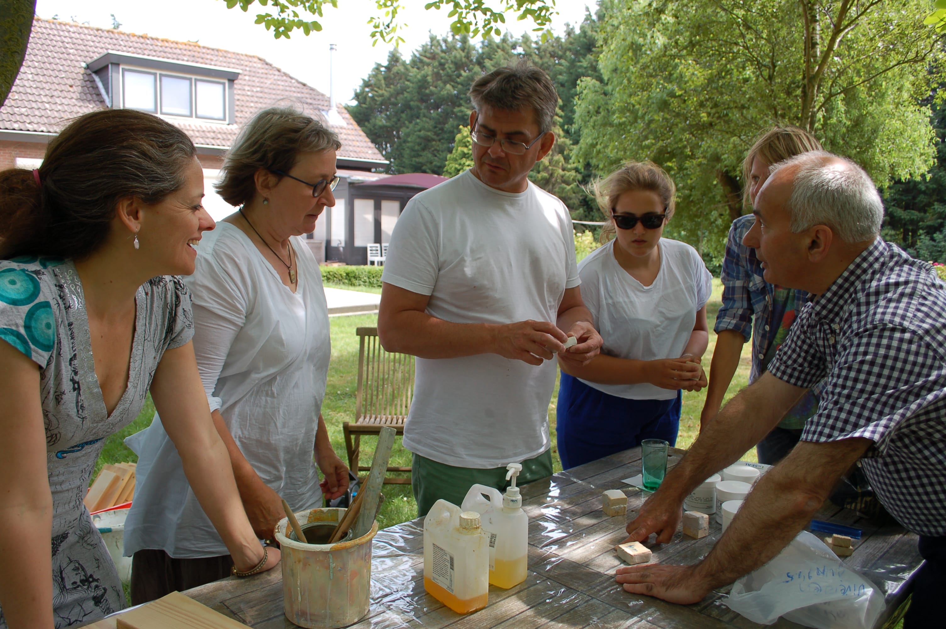 Workshop schilderen met Allbäck lijnolieverf