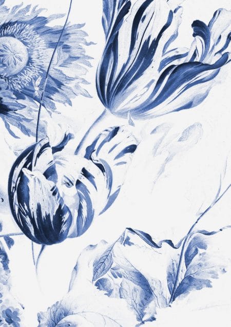 Duurzaam Fotobehang | Royal Blue Flowers 2 | 194.8 x 280 cm | Kek Amsterdam | Peltenburg Natuurverf - Afbeelding 2