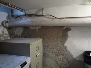 kelder rechetermuur