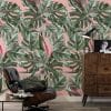Duurzaam Behang | Monstera | Roze | 97.4 x 280 cm | Kek Amsterdam | Peltenburg Natuurverf - Afbeelding 3