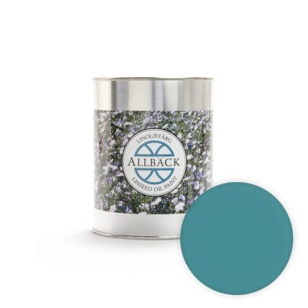 100% natuurlijke Lijnolieverf | Lijnzaadblauw | Allbäck