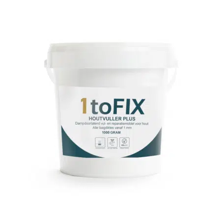 Houtvuller Plus: natuurlijk anti-rot vulmiddel voor hout | 1toFIX | Peltenburg Natuurverf