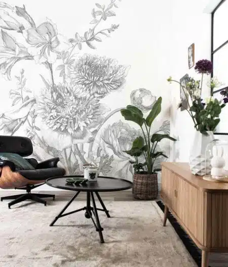 Duurzaam Fotobehang | Engraved Flowers | Kek Amsterdam | Peltenburg Natuurverf - Afbeelding 4