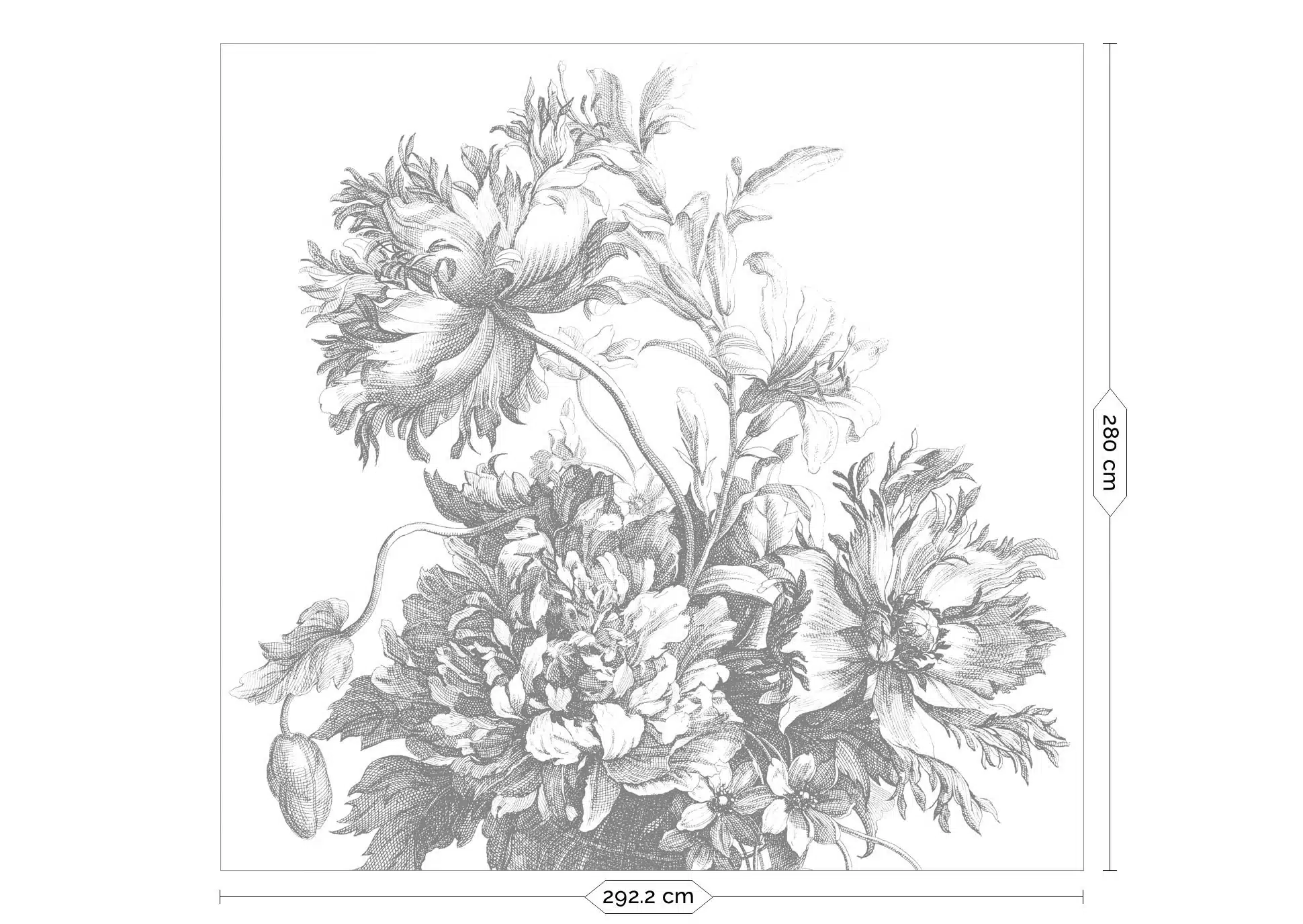 Duurzaam Fotobehang | Engraved Flowers | Kek Amsterdam | Peltenburg Natuurverf - Afbeelding 4