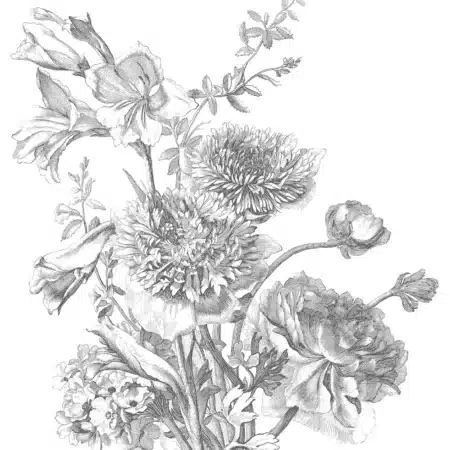 Duurzaam Fotobehang | Engraved Flowers | Kek Amsterdam | Peltenburg Natuurverf