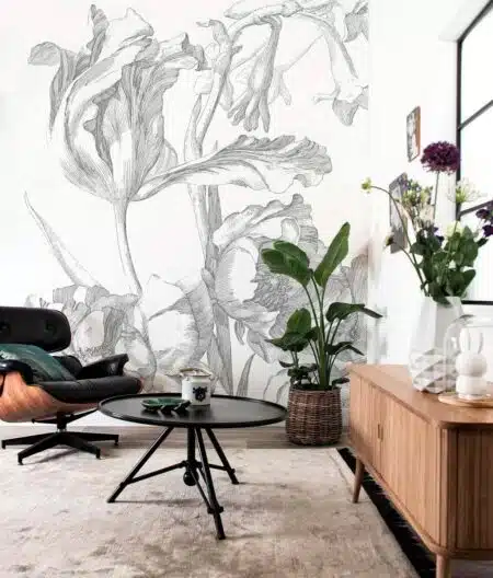 Duurzaam Fotobehang | Engraved Flowers | Kek Amsterdam | Peltenburg Natuurverf - Afbeelding 4