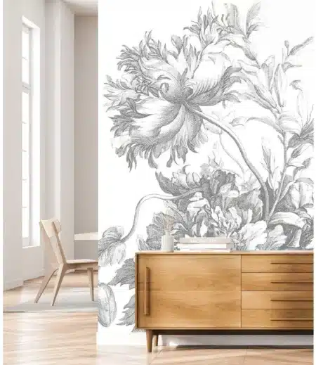 Duurzaam Fotobehang | Engraved Flowers | Kek Amsterdam | Peltenburg Natuurverf - Afbeelding 2