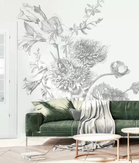 Duurzaam Fotobehang | Engraved Flowers | Kek Amsterdam | Peltenburg Natuurverf - Afbeelding 3
