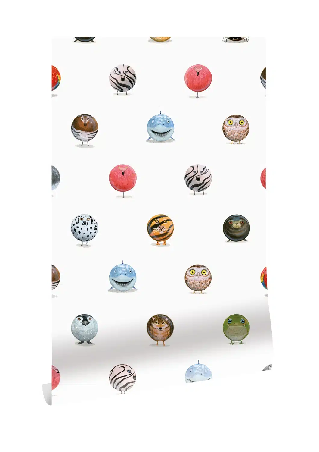 Duurzaam Kinderbehang | Animal Marbles | 97.4 x 280 cm | Kek Amsterdam | Peltenburg Natuurverf - Afbeelding 3