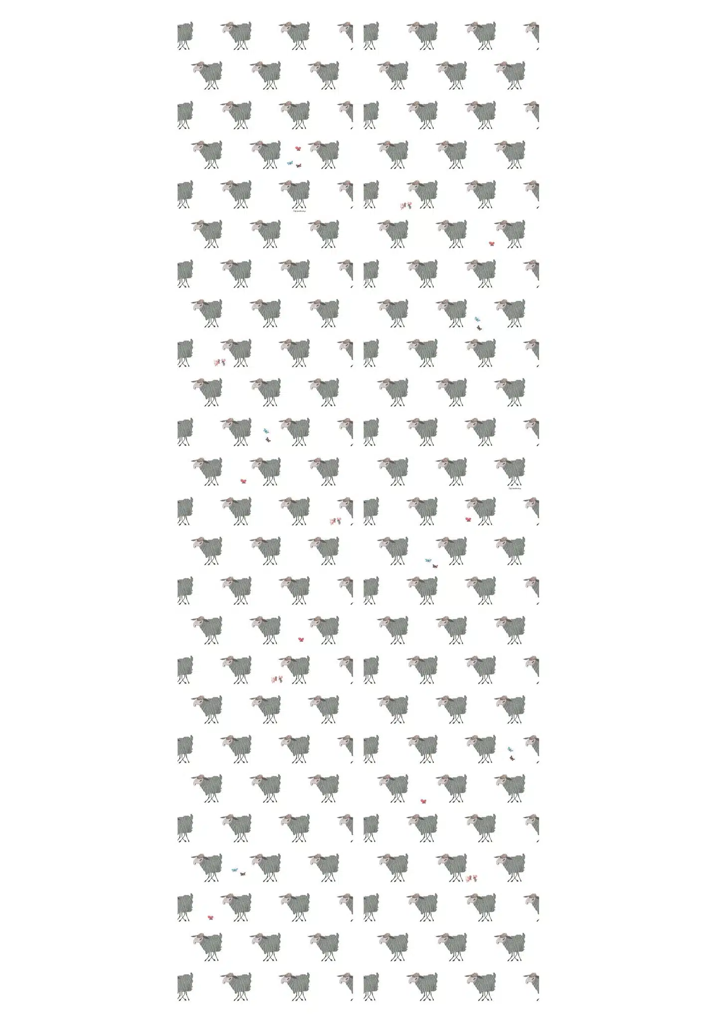 Duurzaam Kinderbehang | Schaapjes | 97.4 x 280 cm | Kek Amsterdam | Peltenburg Natuurverf - Afbeelding 4