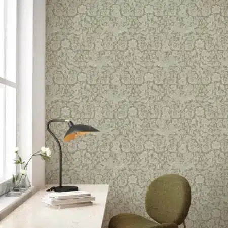 Duurzaam Behang | Getekende Bloemen | Zand |100 x 280 cm | Kek Amsterdam | Peltenburg Natuurverf