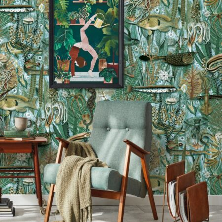 Duurzaam behang | Underwater Jungle VI | Kek Amsterdam | Peltenburg Natuurverf