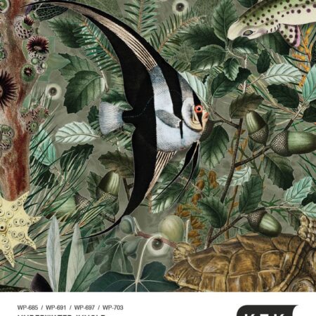 Duurzaam behang | Underwater Jungle behangstalen | Kek Amsterdam | Peltenburg Natuurverf