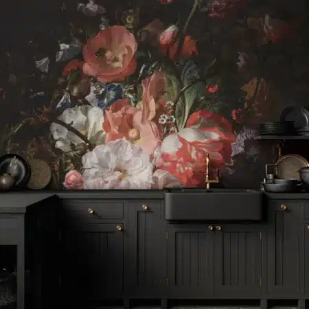 Duurzaam Fotobehang | Bloemen behang Golden Age Flowers IV | Kek Amsterdam | Peltenburg Natuurverf