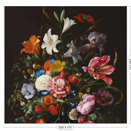 Duurzaam Fotobehang | Bloemen behang Golden Age Flowers III | Kek Amsterdam | Peltenburg Natuurverf