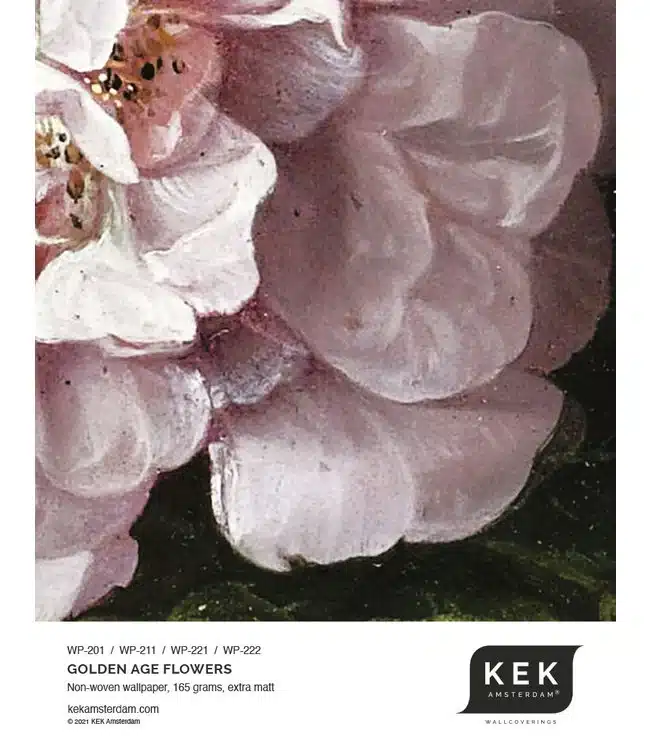 Duurzaam Fotobehang | Bloemen behang Golden Age Flowers IV | Kek Amsterdam | Peltenburg Natuurverf - Afbeelding 3