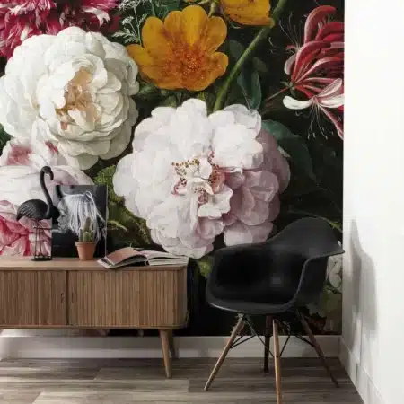 Duurzaam Fotobehang | Bloemen behang Golden Age Flowers IV |  Kek Amsterdam | Peltenburg Natuurverf