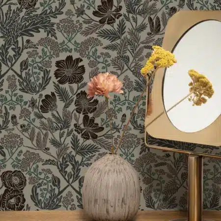 Duurzaam Behang | Botanisch Patroonbehang 21|100 x 280 cm | Kek Amsterdam | Peltenburg Natuurverf