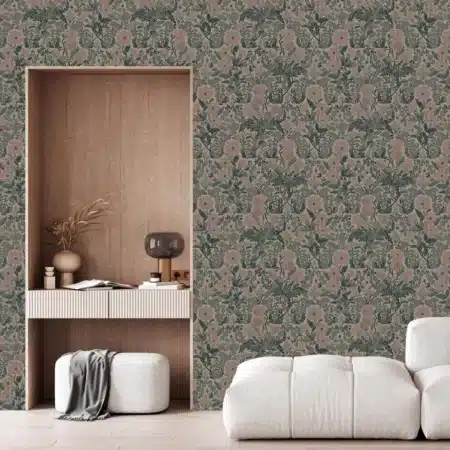 Duurzaam Behang | Botanisch Patroonbehang 9 |100 x 280 cm | Kek Amsterdam | Peltenburg Natuurverf