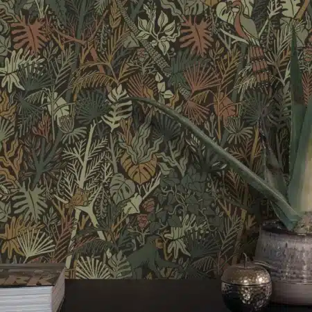 Duurzaam Behang | Botanisch Patroonbehang 22 |100 x 280 cm | Kek Amsterdam | Peltenburg Natuurverf