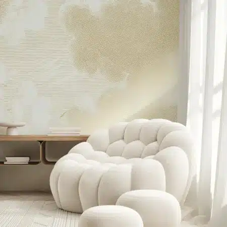 Duurzaam Fotobehang | Goud behang Engraved Clouds, Zand |  Kek Amsterdam | Peltenburg Natuurverf