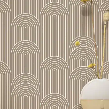 Duurzaam Behang | Graphic Lines | Grafische lijnen | Klei I |100 x 280 cm | Kek Amsterdam | Peltenburg Natuurverf