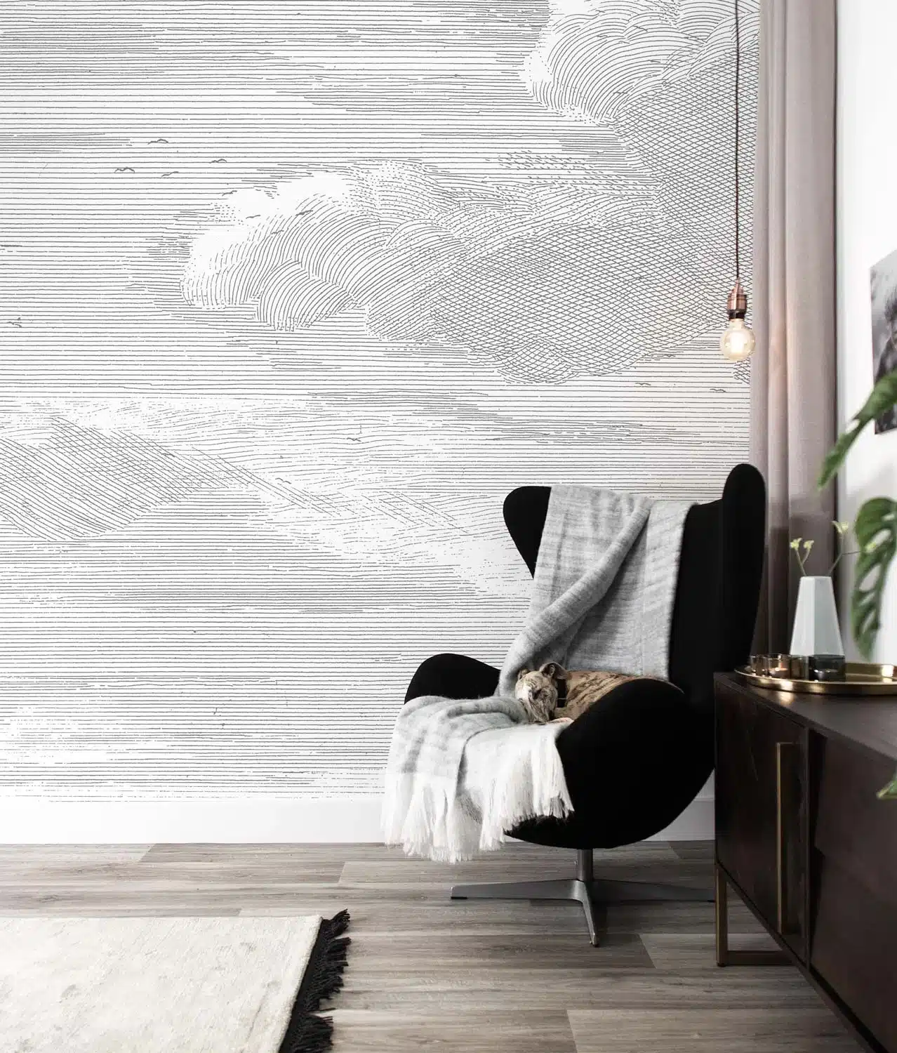 Duurzaam Fotobehang | Engraved Clouds I | Kek Amsterdam | Peltenburg Natuurverf - Afbeelding 4