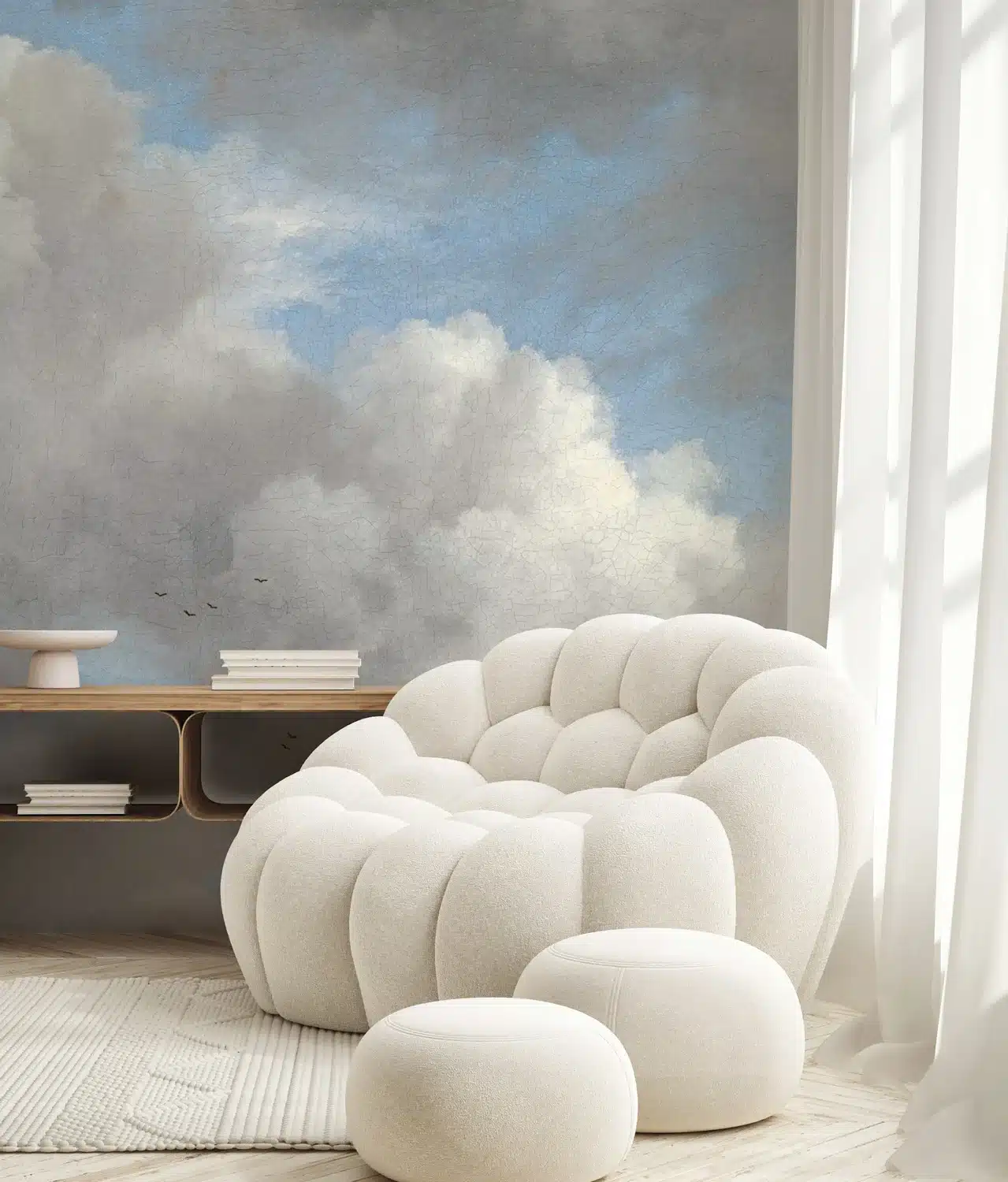 Duurzaam Fotobehang | Wolken behang Golden Age Clouds V | Kek Amsterdam | Peltenburg Natuurverf