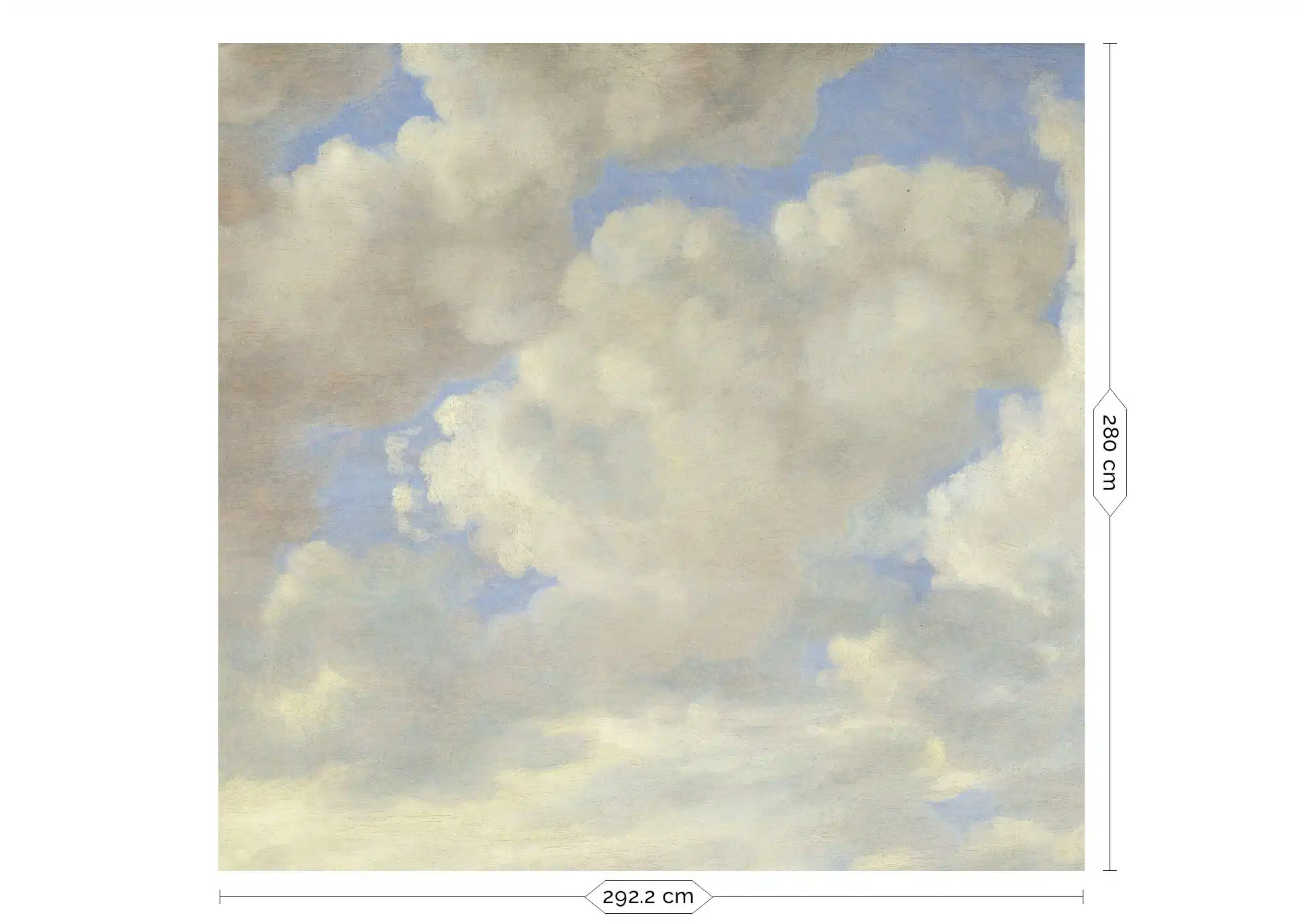Duurzaam Fotobehang | Wolken behang Golden Age Clouds V | Kek Amsterdam | Peltenburg Natuurverf - Afbeelding 2