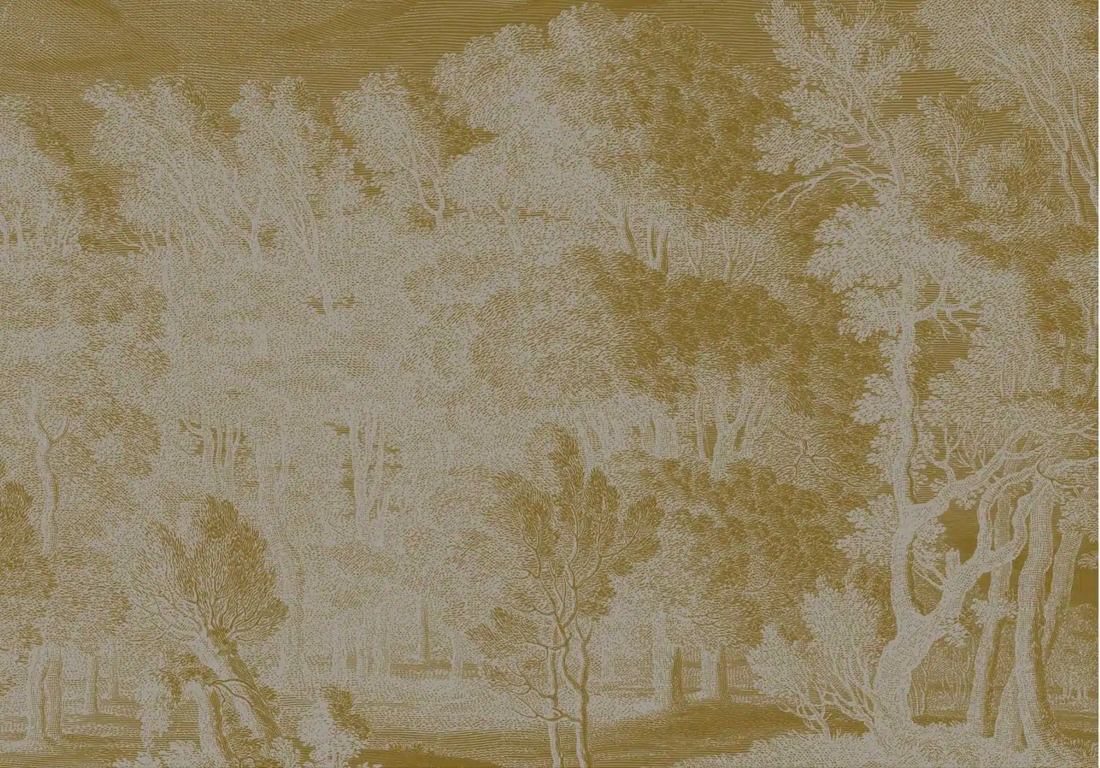 Duurzaam Fotobehang | Engraved Landscapes | Grijs/Gold III | Kek Amsterdam | Peltenburg Natuurverf - Afbeelding 2