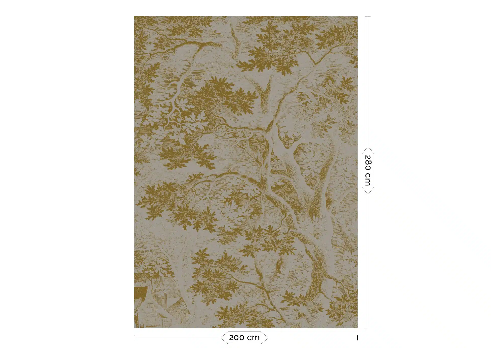 Duurzaam Fotobehang | Engraved Landscapes | Grijs/Gold I | Kek Amsterdam | Peltenburg Natuurverf - Afbeelding 2