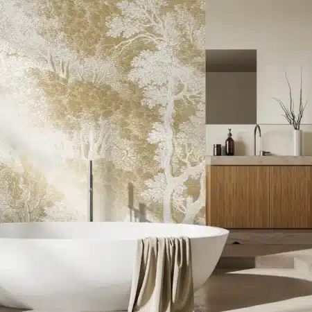 Duurzaam Fotobehang | Engraved Landscapes | Off-white I | Kek Amsterdam | Peltenburg Natuurverf