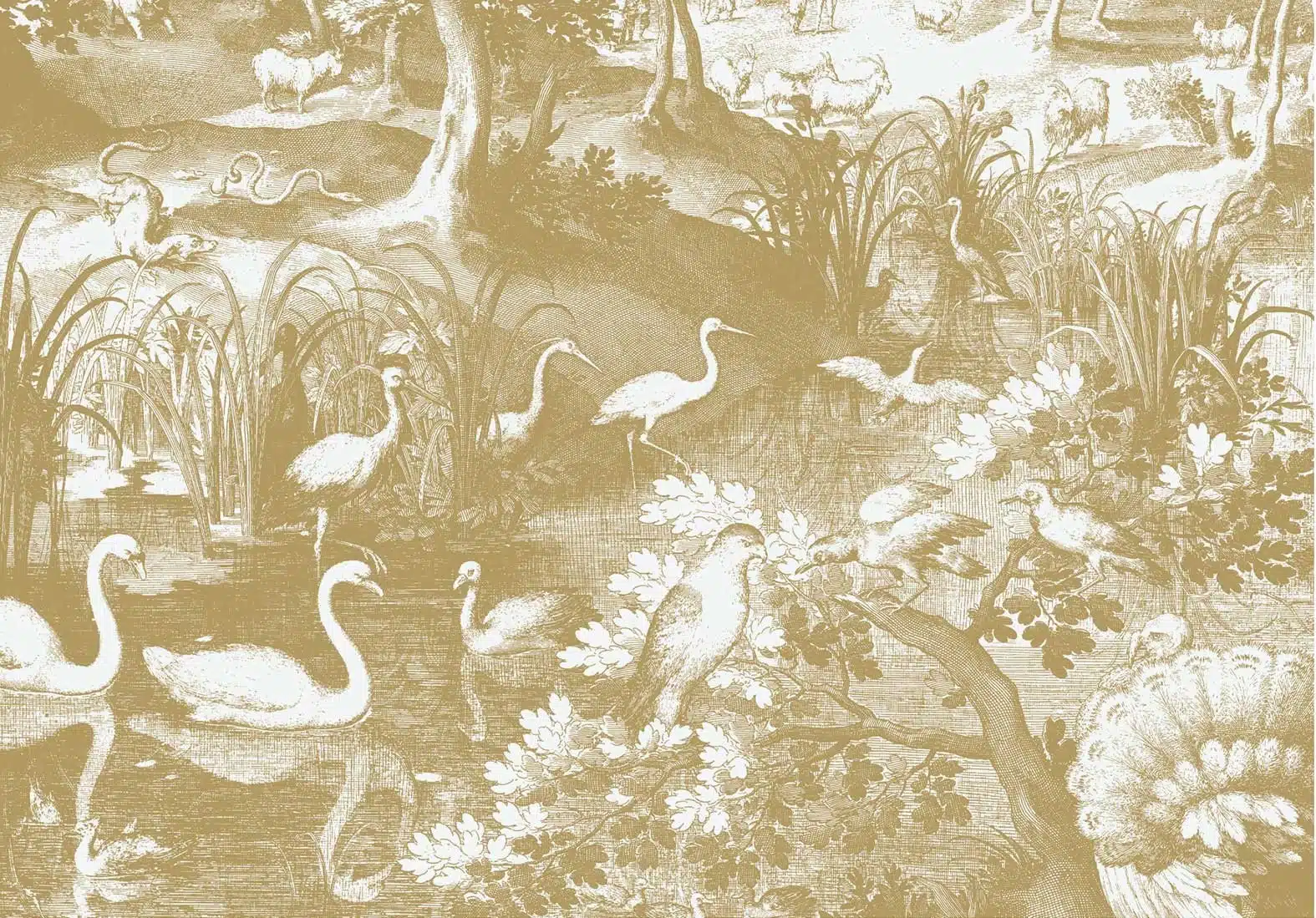 Duurzaam Fotobehang | Engraved Landscapes | Off-white III | Kek Amsterdam | Peltenburg Natuurverf - Afbeelding 2