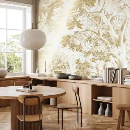 Duurzaam Fotobehang | Engraved Landscapes | Off-white II | Kek Amsterdam | Peltenburg Natuurverf