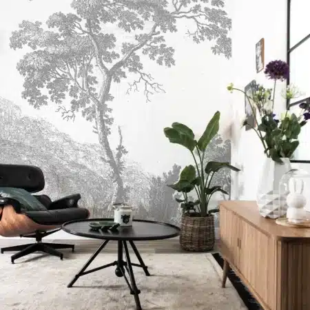 Duurzaam Fotobehang | Engraved Landscapes | RAL 9010 I | Kek Amsterdam | Peltenburg Natuurverf