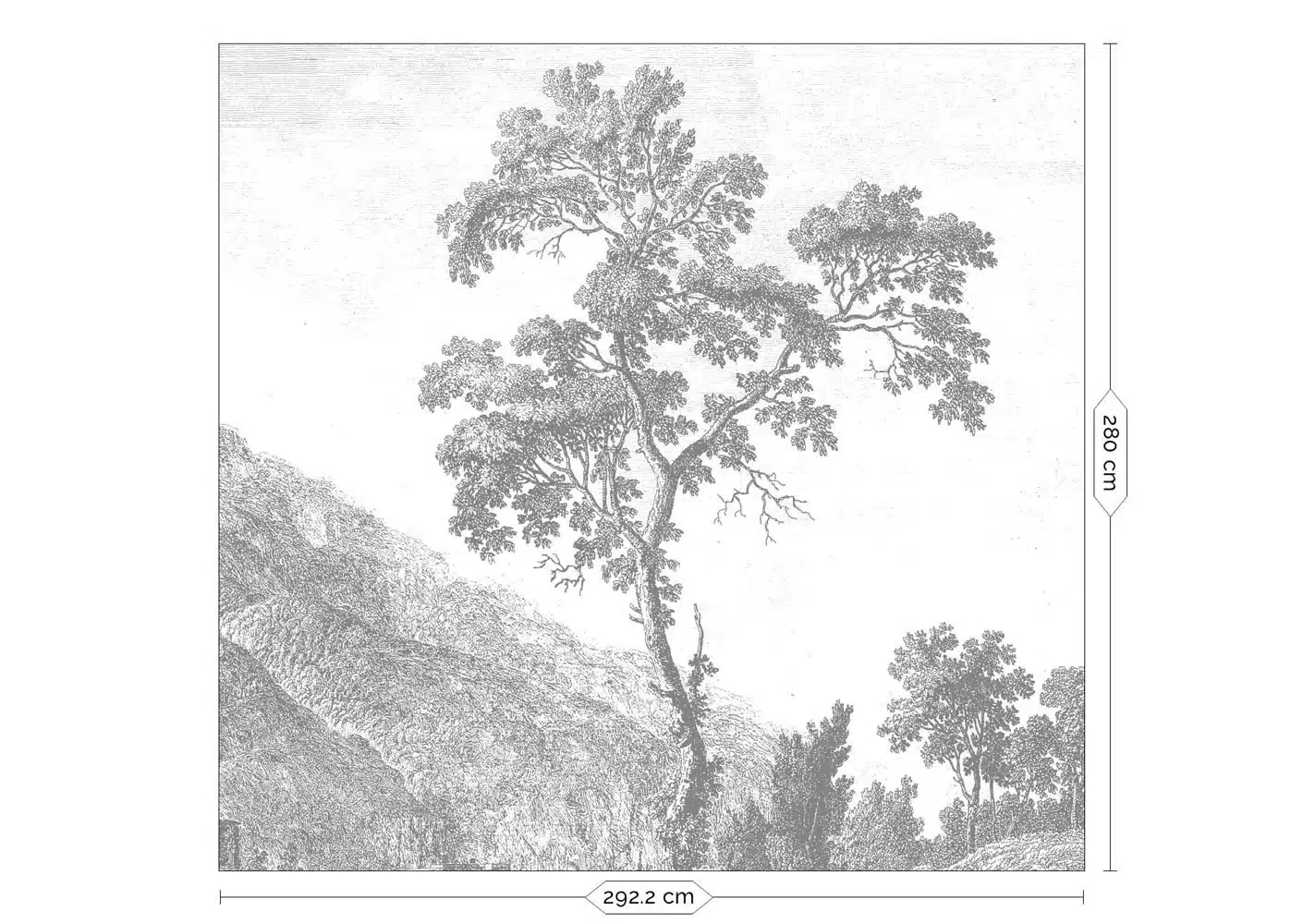 Duurzaam Fotobehang | Engraved Landscapes | Getekend II | Kek Amsterdam | Peltenburg Natuurverf - Afbeelding 2