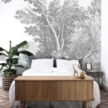 Duurzaam Fotobehang | Engraved Landscapes | RAL 9010 II | Kek Amsterdam | Peltenburg Natuurverf