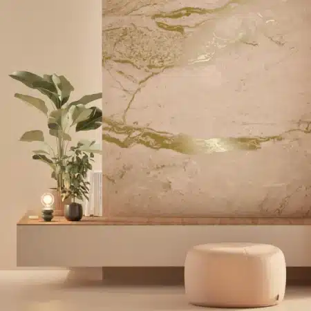 Duurzaam Fotobehang | Marmer | High Gloss Gold | Nude | Kek Amsterdam | Peltenburg Natuurverf