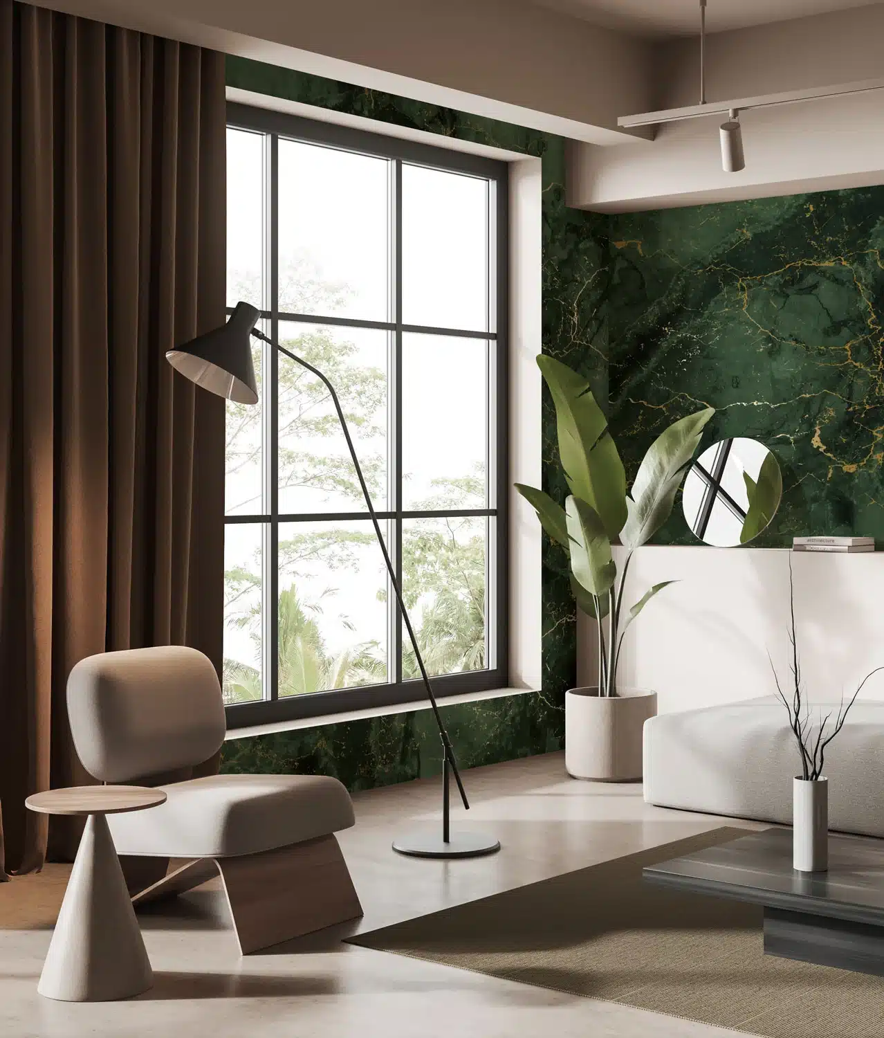 Duurzaam Fotobehang | Marmer | High Gloss Gold | Groen | Kek Amsterdam | Peltenburg Natuurverf