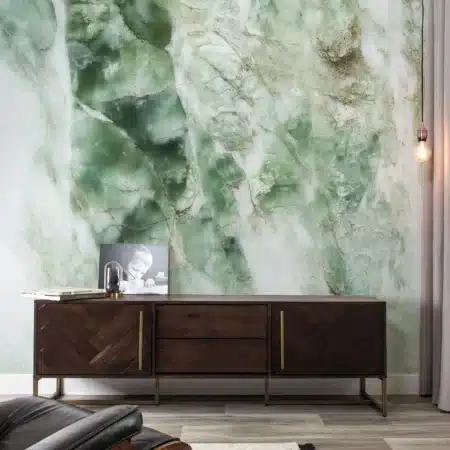 Duurzaam Fotobehang | Marmer | Groen | Kek Amsterdam | Peltenburg Natuurverf