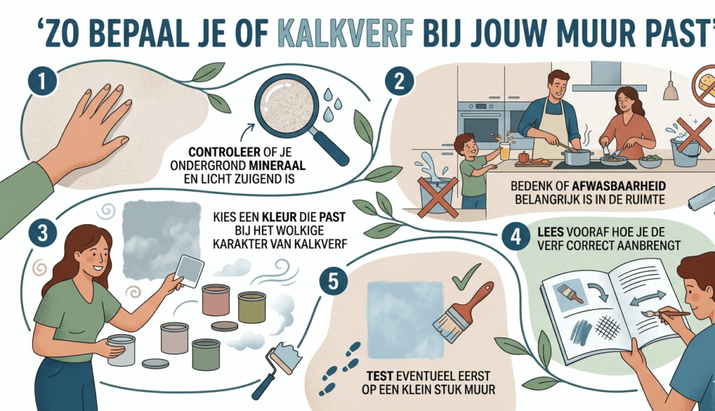 wat is kalkverf op een muur